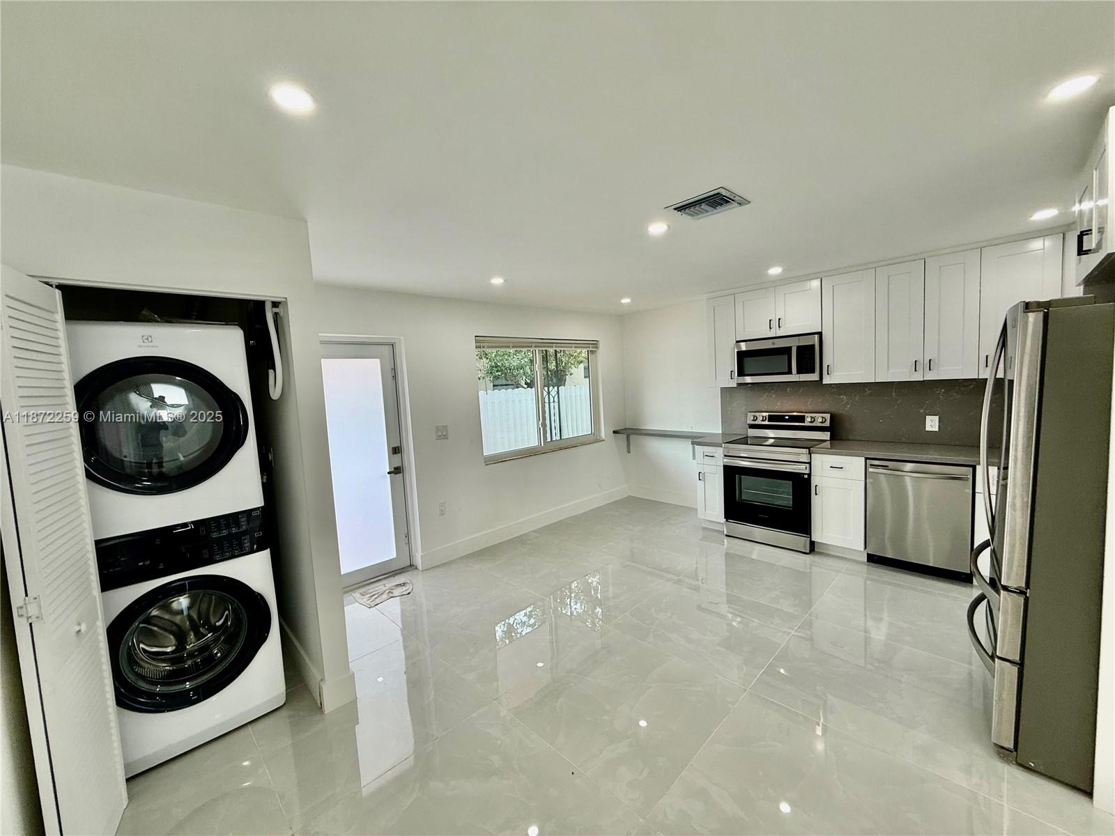 Completely remodeled 3-bed, 2-bath home, ideally located in the heart of Miami. This residence features a spacious kitchen with abundant cabinetry, tile floors throughout, and storm shutters for peace of mind. The layout is designed for comfort and functionality, with ample living space perfect for families. Nestled in a prime location, the home offers convenient access to bus stops, Metrorail, parks, grocery stores, and shopping centers, as well as easy connectivity to I-95, Downtown Miami, and the beaches.