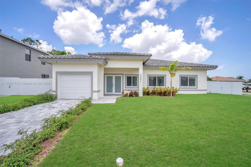 CORNER HOME! BRAND NEW!! Gorgeous 4/3 with car garage, high impact windows, high ceilings, large yard. All bedrooms are large and spacious with plenty of closet storage. Sitting on a large lot of 9,327 SQ FT. NO HOA! Seller financing available!! Schedule your showing today!