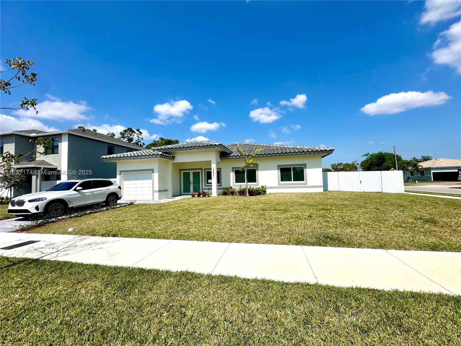 CORNER HOME! BRAND NEW!! Gorgeous 4/3 with car garage, high impact windows, high ceilings, large yard. All bedrooms are large and spacious with plenty of closet storage. Sitting on a large lot of 9,327 SQ FT. NO HOA! Seller financing available!! Schedule your showing today!