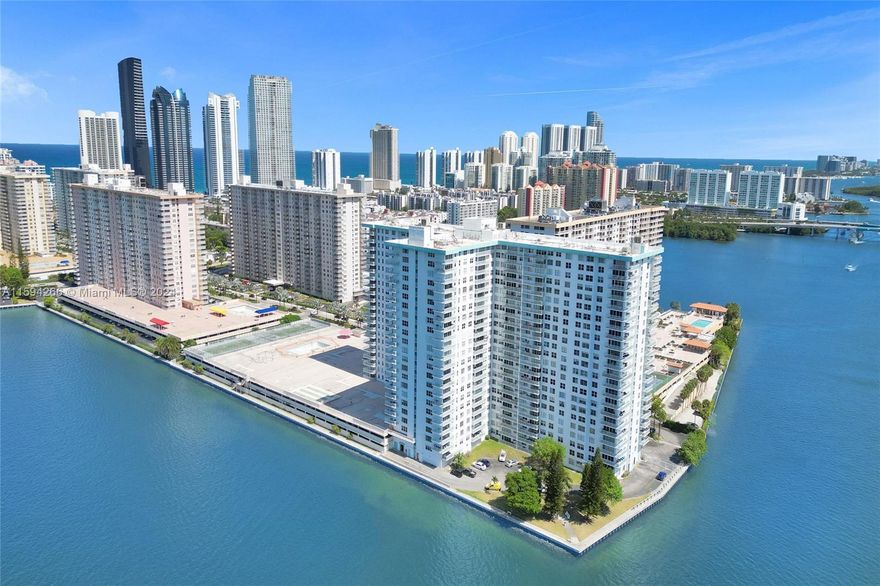 Completely remodeled and spacious 2/2 in the heart of Sunny Isles Beach with breathtaking views from every room. Unit is move-in ready with new kitchen countertops, cabinets and SS appliances. The building offers exclusivity, peace and quiet and a very relaxing environment. You are greeted by a 24/7 doorman into a very welcoming lobby/sitting area. Full service building with resort-style amenities. The expansive pool and pool deck are located on the 3rd floor, and the panoramic views of the intracoastal and high rise buildings are priceless. Close to beaches, Bal Harbour, places of worship & more.