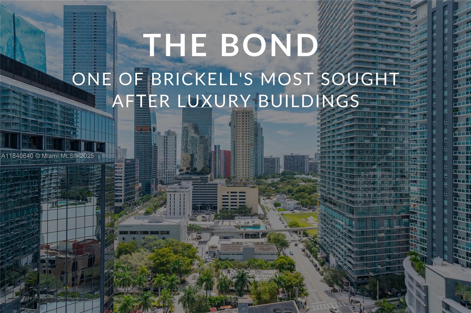 BEAUTIFUL 2/2 UNIT AT THE BOND,ONE OF BRICKELL’S MOST SOUGHT AFTER LUXURY BUILDINGS. 5 MINUTE WALK TO BRICKELL CITY CENTRE, TRENDY RESTAURANTS. LIVE, WORK AND PLAY WITHIN WALKING DISTANCE TO BANKS, OFFICE BUILDINGS, PUBLIC PARKS, MIAMI METROMOVER . CORNER UNIT ON THE 20TH FLOOR WITH UNOBSTRUCTED VIEWS. ITALIAN PEARL WHITE LARGE FORMAT CERAMIC FLOORING IN UNIT AND BALCONY. UNIT COMES FULLY FURNISHED WITH HIGH-END DESIGN FURNITURE SUCH AS THE L-SHAPED SECTIONAL FROM ADDISSON HOUSE AND THE DINING TABLE FROM MODANI. BOTH BEDROOMS INCLUDE BUILTIN CALIFORNIA CLOSETS, A BED, NIGHTSTANDS, TV, A CHEST DRAWER FOR EXTRA STORAGE AND BLACKOUT CURTAINS. ONE SELF-PARKING SPOT ON LEVEL 3. CIELING LIGHTING THROUGHOUT THE UNIT • WASHER AND DRYER WITHIN UNIT. AVAILABLE AUGUST 2025