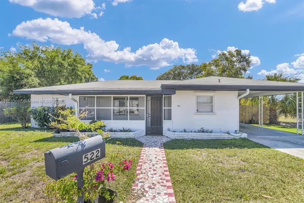 Nestled just north of downtown West Palm Beach, this charming investment property is ideal for those seeking a pre existing income generating opportunities. The main 3/1 unit is rented for $2000 per month, the 1/1 unit in the rear is rented for $1300 per month. Bring your best offer and let's talk.