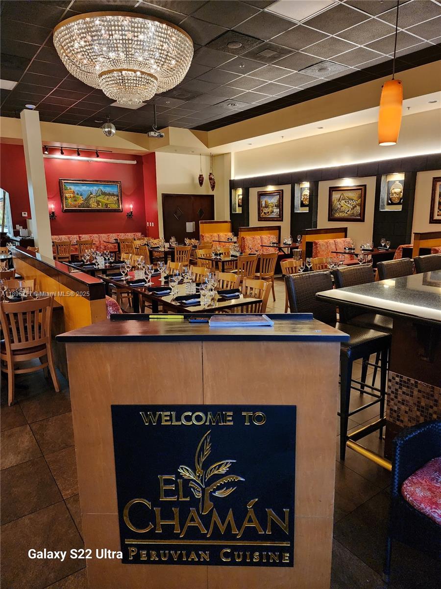 This Peruvian-Mediterranean fusion fine dining restaurant is a treasure hidden in the heart of Kendall with a roster of loyal clients. Established in 2008, it has gained recognition in Miami and beyond, with clients visiting from other countries to dine. Don't miss out on an extraordinary investment opportunity. Liquor license application is ready to submit, including architectural drawings for Zoning. Also included are underground grease traps that are up to date/code (capacity of 900 gallons), 2 brand new AC's (one in the kitchen valued at $5,000 and another in the dining hall valued at $38,000, and new equipment in kitchen.