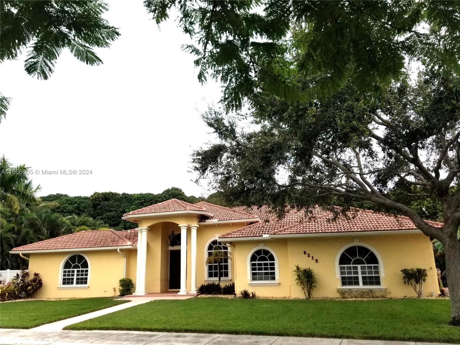 Rental Property at 6215 Sw 56th St St, Davie, Broward County, Florida - Bedrooms: 5 
Bathrooms: 4  - $8,500 MO.