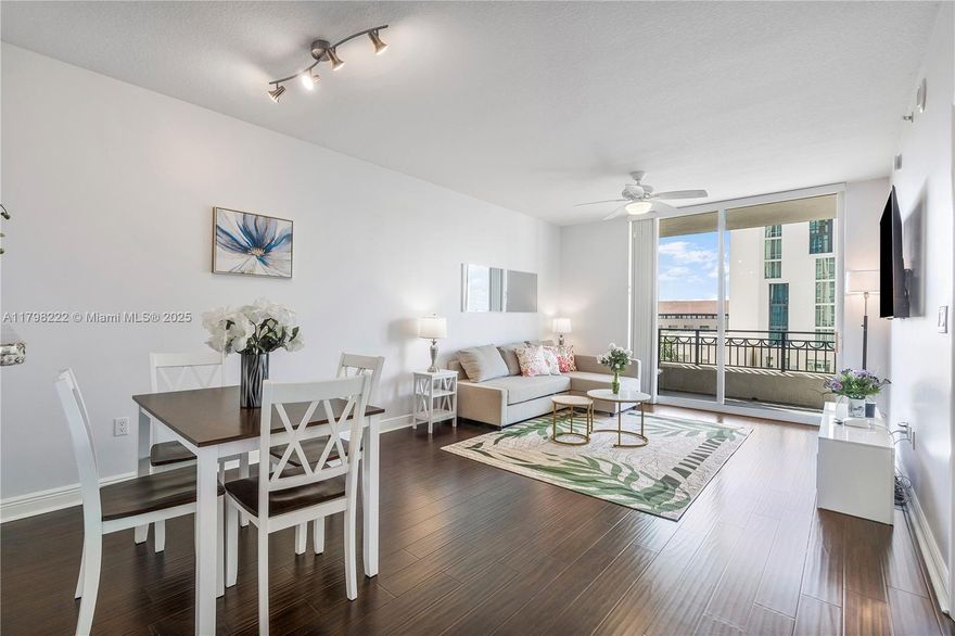 Step into the epicenter of luxury living in Downtown WPB! This FULLY FURNISHED 1 bed/1 bath haven is more than a residence - IT'S AN URBAN SANCTUARY. A beautiful open kitchen with SLEEK STAINLESS STEEL APPLIANCES invites you to a gourmet experience. The MODERN BATH, SPACIOUS SUITE, AND CALIFORNIA WALK-IN CLOSET complete this EXQUISITE experience. WOOD FLOORS THROUGHOUT. WASHER/DRYER INSIDE. DOUBLE-SIZE BALCONY. PARKING ON THE SAME LEVEL AS THE UNIT. RESORT-STYLE AMENITIES: GORGEOUS POOL & SPA, STATE-OF-THE-ART FITNESS CENTER, steam & sauna, CLUB LOUNGE, OUTDOOR KITCHEN, & lounging areas. PRIME LOCATION: Steps away from THE SQUARE, THE KRAVIS CENTER, & delectable dining. Minutes to Worth Ave & the SUN-KISSED BEACH. CALL NOW to unlock this luxurious ADVENTURE!