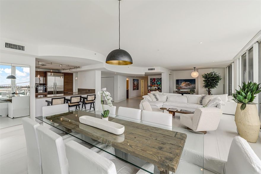 A rare opportunity to own a fully renovated penthouse with breathtaking panoramic views of the ocean, city skyline, and iconic South Beach from both bedrooms. This luxurious 2-bedroom, 3-bath residence features expansive living and entertaining areas, floor-to-ceiling impact windows. Located in the prestigious Sunset Harbour, a full-service building offering resort-style amenities including heated pools, a state-of-the-art fitness center, 24-hour security, valet service, and access to a world-class marina. Just steps away, the vibrant Sunset Harbour neighborhood offers boutique shopping, top-rated restaurants, trendy fitness studios, juice bars, cafés, and serene bayside parks. SEASONAL RENTAL ONLY. OCTOBER 1 - APRIL 1 AVAILABILITY.