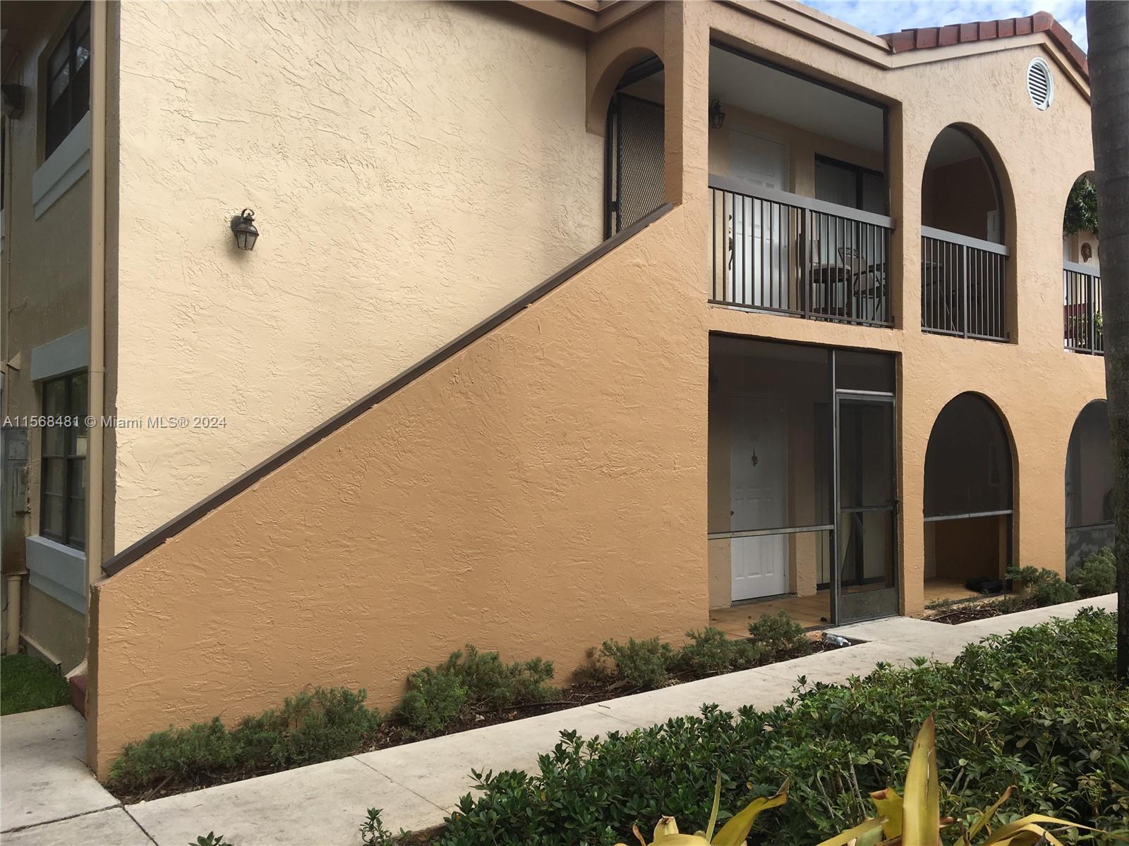 First Floor condo in the gated community of "THE MOORS". Private entrance corner unit with screened front porch. Tile throughout unit , split bedroom floor plan with open kitchen . Rental includes water and basic Cable. The Moors community offer 24 hours security guard at gate, community pool, green area, clubhouse, exercise room and tennis court. The location is excellent, just in the border line of Miami and Broward county easy access to main express ways.