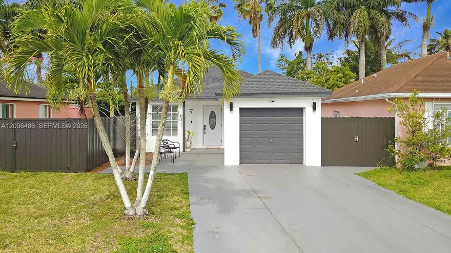 This beautifully updated 3 BR/2 BA home is nestled in a secure gated community and offers the perfect blend of comfort and style. Featuring a newer roof and a 1-car garage, this property has been thoughtfully maintained and upgraded throughout. Step inside to find stunning tile floors that flow seamlessly through the entire home, creating a clean and modern feel. The updated kitchen and bathrooms add a touch of luxury, while the functional layout makes everyday living easy and enjoyable. Outside, enjoy a fully fenced yard - perfect for privacy, pets or entertaining. This move-in ready home is a fantastic opportunity you won't want to miss!