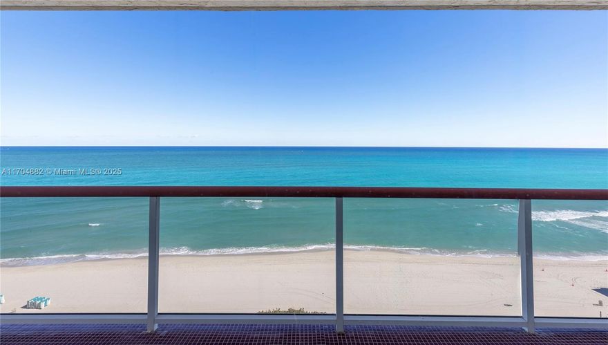 The Atlantic Ocean is your back yard in this magnificent corner unit with Direct Ocean Views! Spacious 2 bed/2 bath with a huge wrap around terrace and amazing views from every angle. In unit Washer/Dryer and brand new AC. Resort style area surrounds the heated pool & jacuzzi overlooking the ocean. Private BBQ picnic area and doggy area. Onsite management, 24-hr security, front desk concierge, weight room, cardio room, basketball, his/her sauna rooms, recreation room with big screen TV, pool table for entertaining and parties. Bicycle storage. Publix, Starbucks, restaurants, bars and shops all within walking distance.  Miami Beach Boardwalk located right behind the building! These ocean front units are rarely available for sale, call for appointment today!