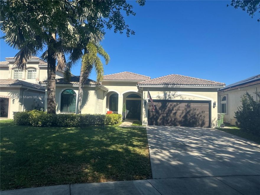 Welcome to your new Home in Augusta Green Estates in Keys Gate, Homestead. It is 4 bedrooms, 3 full bathrooms with spacious living areas, upgraded kitchen with new stainless-steel appliances and marble countertop throughout. This property counts with new impact windows, new Water Heater, new pool, all fenced, new A/C (only three years old), great security system. Surrounded for a remodeled Golf Course with great Club House with restaurant, pool, tennis courts, gym, walking paths in Keys Gate area, Top rated schools, only 25 minutes away from Florida Keys, low HOA fees that includes 1 GIG AT&T fiber internet and Direct TV.