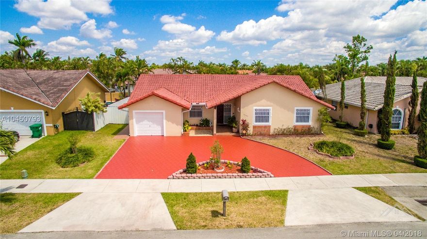 Welcome to an exceptional single story Pool home, located in a well established neighborhood. Property features a bright and spacious 3 bedroom, 2 bath, car garage single family home in a 2053 sqft. adjusted living area situated on a 7780 sqft. lot. Inviting living room with vaulted ceilings, remodeled kitchen with custom made movable kitchen island, wooden cabinets, granite countertops and stainless steel appliances , beautifully updated bathrooms, walk in closet, tiled and wood floors throughout living areas, a 2013 A/C unit, french doors leading to covered patio and an amazing pool area overlooking a landscaped garden & gazebo, perfect for entertainment! No homeowners association. Great area and centrally located near shopping areas & excellent restaurants. A must see!