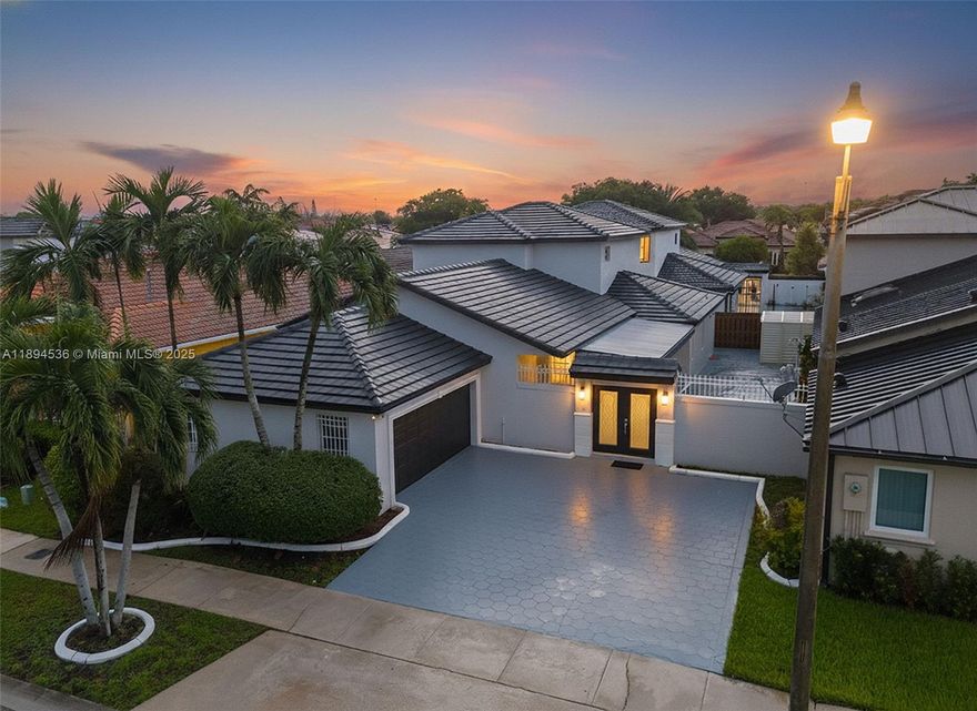 No HOA! Fully remodeled single-family home in one of the most desirable areas of Miami Lakes (33018), a quiet, family-friendly neighborhood near parks, schools, shops, and major highways.

Features a new tile roof (2025), porcelain floors downstairs, modern laminate upstairs, open kitchen with quartz countertops and stainless-steel appliances, new garage and entry doors, and fresh paint throughout, every space upgraded for modern living.

The layout allows comfortable single-level living with 3 bedrooms and 2 baths downstairs, including a master suite with walk-in closet and private bath. Upstairs offers an additional master bedroom, perfect for a home office, studio, or private retreat.

The front patio offers space for a pool or BBQ, perfect for South Florida living.