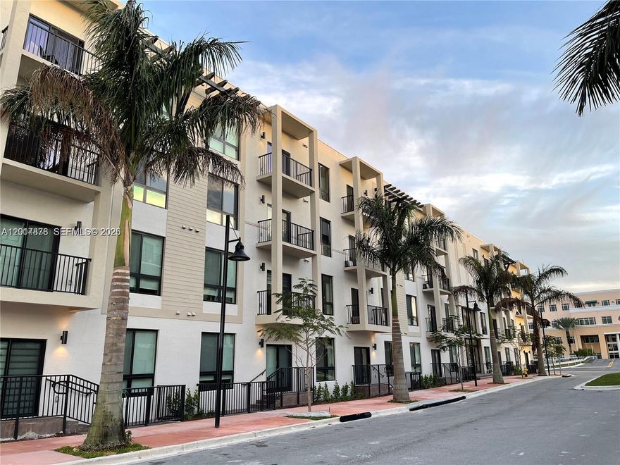 AS IS unit in Urbana at Downtown Doral, with 3 Bedrooms and 2 full bathrooms. Tile floor throughout, Kitchen with stain steel appliances, high impact windows. Great recreational area with Urbana Club House, pool, gym, basketball court, business center and playground. Walking distance to Downtown Doral Charter School, Doral Yard area, Publix, City Place, The Fresh Market, Shops, Restaurants and much more. All information is approximate and not warranted or guaranteed.