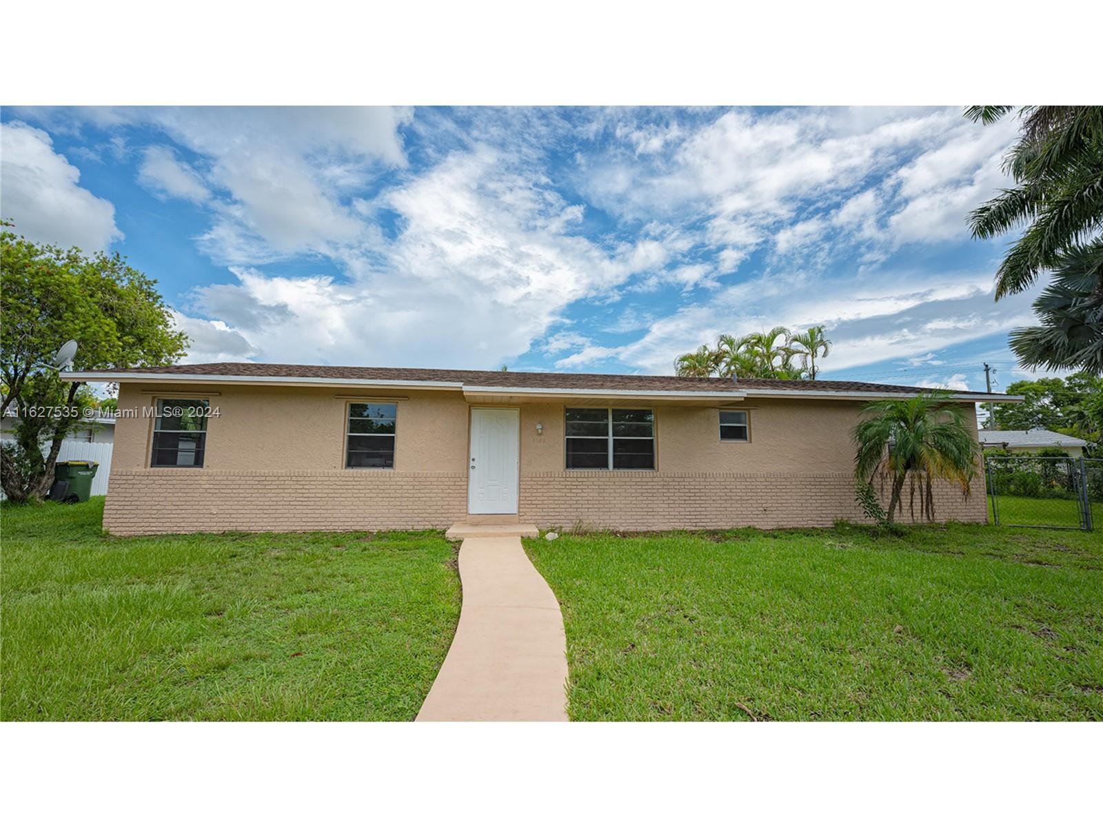 Single Family Home, 4 Bedrooms 2 Bathrooms, Huge yard for family gathering, detached storage shed and located in quiet Cul-de-sac Street. Nested in an enjoyable neighborhood, and minutes from local attractions, public transportation, and public park. New kitchen cabinets, upgrade master bathroom and hallway bathroom. Located less than 30 minutes, from the Keys and less than hour from Miami. Your new Home is in move in condition!