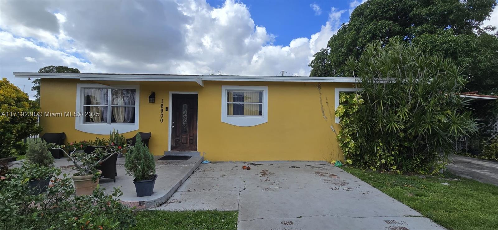 Nice Corner Property. Plenty of space on the side for Boat or trailers. Brand new roof done in 2023 with permits. Near schools, gas station, Hard Rock Stadium and Palmetto Expressway. Large corner lot. House is in good shape . Pictures of inside to be uploaded soon.