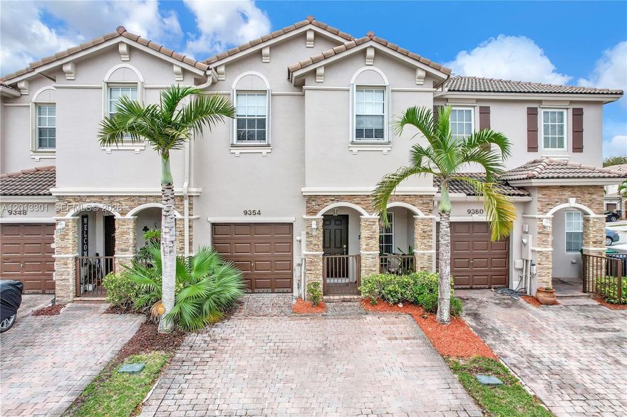 Beautifully maintained 4-bedroom, 3-bathroom townhouse offering approximately 1,734 sq ft of spacious living in a highly desirable private community designed for comfort and lifestyle. This elegant residence features a thoughtfully remodeled primary bathroom, creating a modern, spa-like retreat, along with a beautifully updated powder room on the first floor for added convenience.

The main level showcases sleek porcelain flooring, extending into all bathrooms for a clean, sophisticated look, while the upstairs is finished with warm laminate flooring, enhancing the home’s inviting feel. Generous living spaces are filled with natural light, ideal for both everyday living and entertaining, with a versatile layout to accommodate families, guests, or a home office.

Residents enjoy access to resort-style amenities, including stunning Olympic-sized pools, all within a beautifully maintained and secure community.

A rare opportunity to own a move-in ready home that perfectly blends space, elegance, and convenience, ideal for buyers seeking comfort, style, and value.