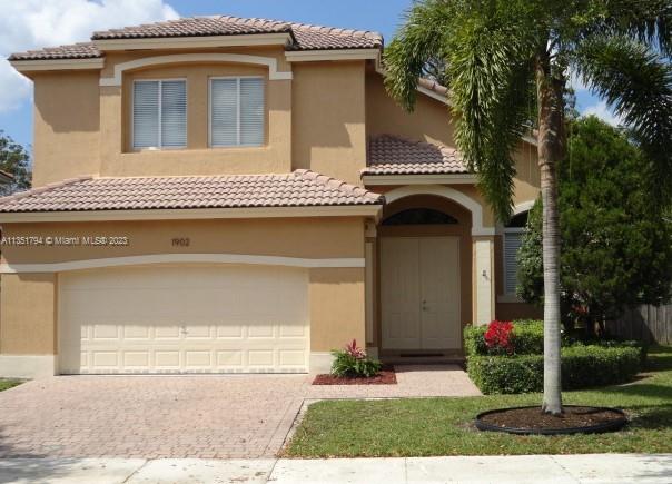 BEAUTIFUL TWO STORY FAMILY HOME WITH 4 BEDROOMS & 2.5 BATHS IN SOUGHT AFTER KEYS LANDING ! MASTER BEDROOM & BATH ARE ON FIRST FLOOR AND 3 BEDROOMS AND 1 BATH ARE UPSTAIRS. FIRST FLOOR HAS ELEGANT TILE THROUGHOUT, STAIRCASE AND ENTIRE SECOND FLOOR HAVE WOOD FLOORS. SECOND FLOOR LANDING IS A SPACIOUS AND USEFUL AREA WITH VIEWS TO THE LIVING AREAS BELOW. KITCHEN AND BATHROOM COUNTERTOPS ARE ALL UPDATED, STAINLESS STEEL APPLIANCES, BLINDS IN ALL THE ROOMS, A/C IS ONLY 2 TO 3 YEARS OLD, HIGH CEILINGS, AND A TWO CAR GARAGE COMPLETE THIS SPECTACULAR HOME. GATED - SECURITY GUARD WILL CALL YOU TO ANNOUNCE YOUR GUESTS ARRIVAL, & A ROVING SECURITY PATROL WILL DRIVE BY FOR ADDED MEASURE. NEW PUBLIX SUPERMARKET IS BEING BUILT A FEW BLOCKS AWAY, AND MANY OTHER RESTAURANTS AND SERVICES ARE NEARBY.