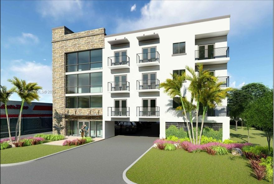 Prime development site with approved plans and permits to build a 4-story, 19-unit residential building. The unit mix includes 8 one-bedroom units, 9 two-bedroom units, and 2 three-bedroom units — all thoughtfully designed with generous layouts. The total building area is 21,867 sq ft, with 16,095 sq ft of sellable space under air. This shovel-ready project offers a rare opportunity to start construction immediately.