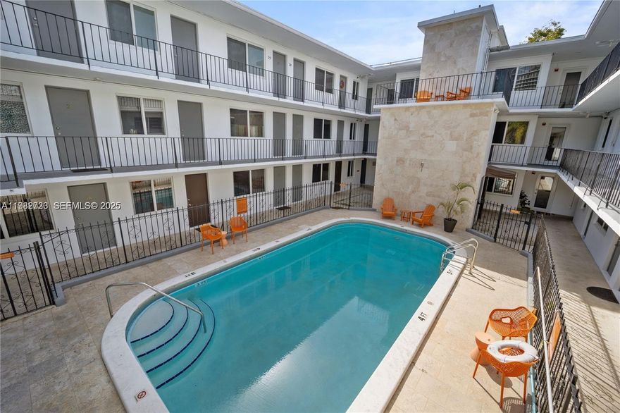 Coconut Grove. Prime location, very desirable. Dog OK. Pool and parking. Very well priced for the area. Updated 2 bed, 1 bath apartment. Building is gated. Laundry on the first floor. Impact windows, central A/C, gas stove. .. The Grove lifestyle has it all. Walk to the dog park, Biscayne Bay, Monty's, paddle boarding, restaurants, theaters, Cocowalk. .. Excellent apartment, excellent location.