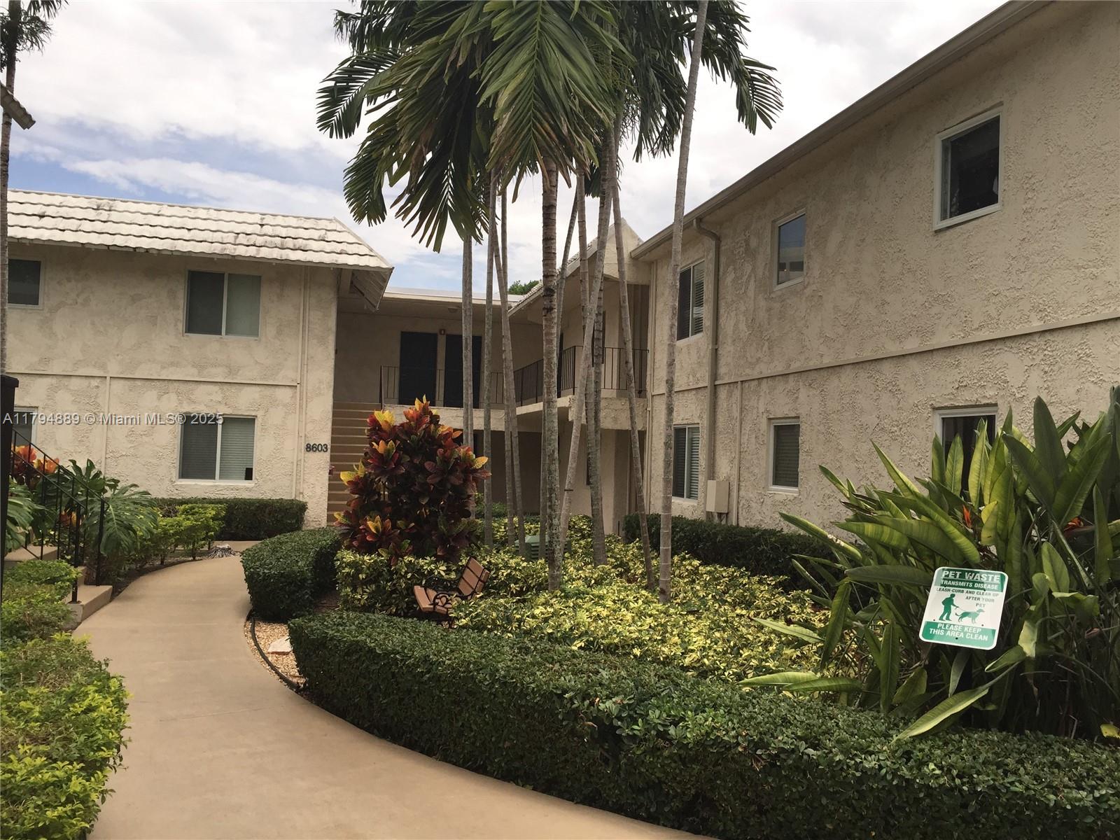 Rental Property at 8603 Sw 68th Ct 27, Pinecrest, Miami-Dade County, Florida - Bedrooms: 1 
Bathrooms: 1  - $1,850 MO.