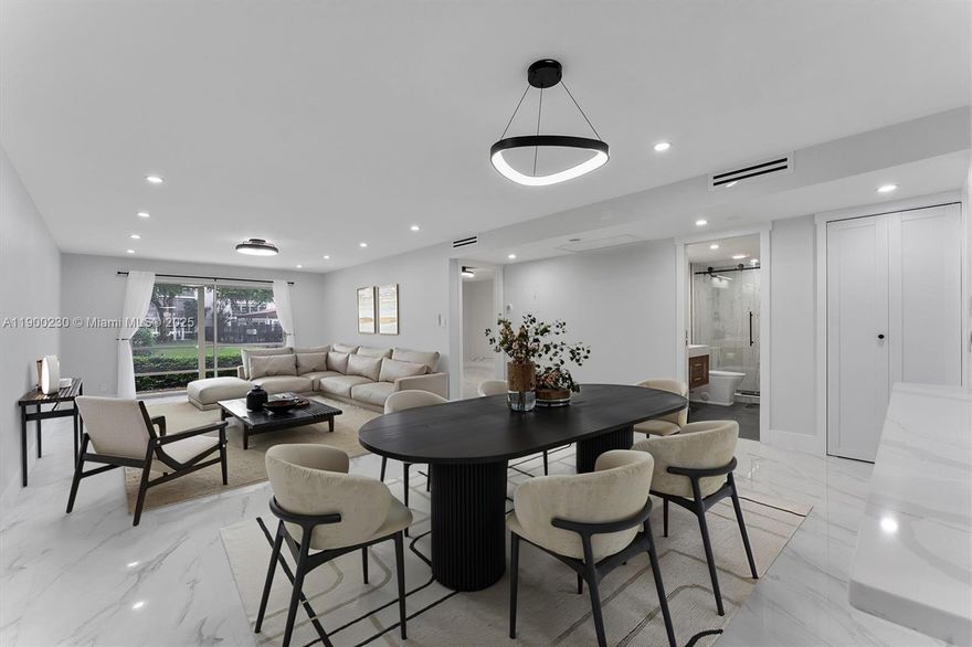 Beautifully rebuilt 2-bedroom, 2-bath first-floor condo in Granada Village, a vibrant 55+ community offering 18 pools, tennis and pickleball courts, golf, fitness center, 970-seat theater, bocce, shuffleboard, billiards, café, restaurant, business center, and transportation. This first-floor unit has been completely redone within the past year with new floor tiles, remodeled bathrooms, new kitchen cabinets, countertops, lighting, outlets, and fresh paint. All appliances are new and unused, with a brand-new water heater and well-maintained A/C. Laundry is in-unit, parking is right outside, and the pool is just moments away. Mortgage savings may be available for buyers of this listing.