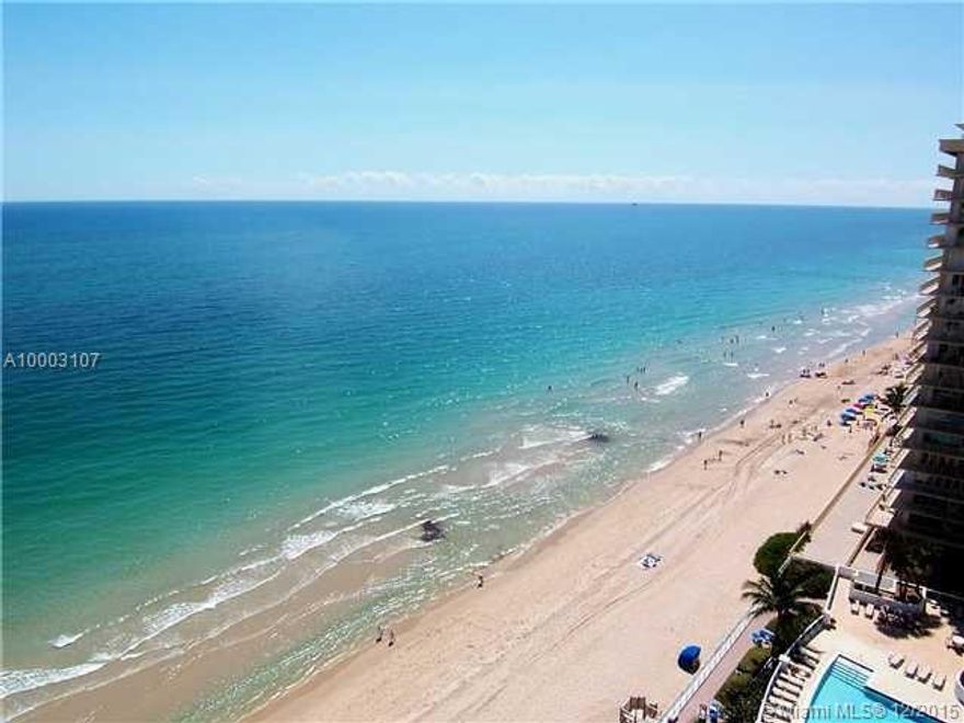 WHAT A VIEW FROM THE SOUTHEAST SIDE THE SECOND BALCONY OFF THE ATLANTIC OCEAN
HIGHLY DESIRABLE 1/1.5 BATH SE OCEAN FRONT CONDO ON GALT OCEAN MILE
SPECTACULAR DIRECT VIEW FROM BALCONY OF OCEAN,  POOL & INTRACOASTAL. 
AMENITIES: OCEANFRONT HEATED POOL, DOUBLE SUN DECK WITH OCEAN DECK BBQ AREA,
WORK OUT ROOM, UNDERGROUND PARKING RENTED BY ASSOCIATION, COMMUNITY ROOM, 
CARD/LIBRARY W/ FULL KITCHEN, WASHER/ DRYER ON EACH FLOOR. NEW RENOVATED LOBBY, WALK TO SHOPPING, RESTAURANTS, ETC.