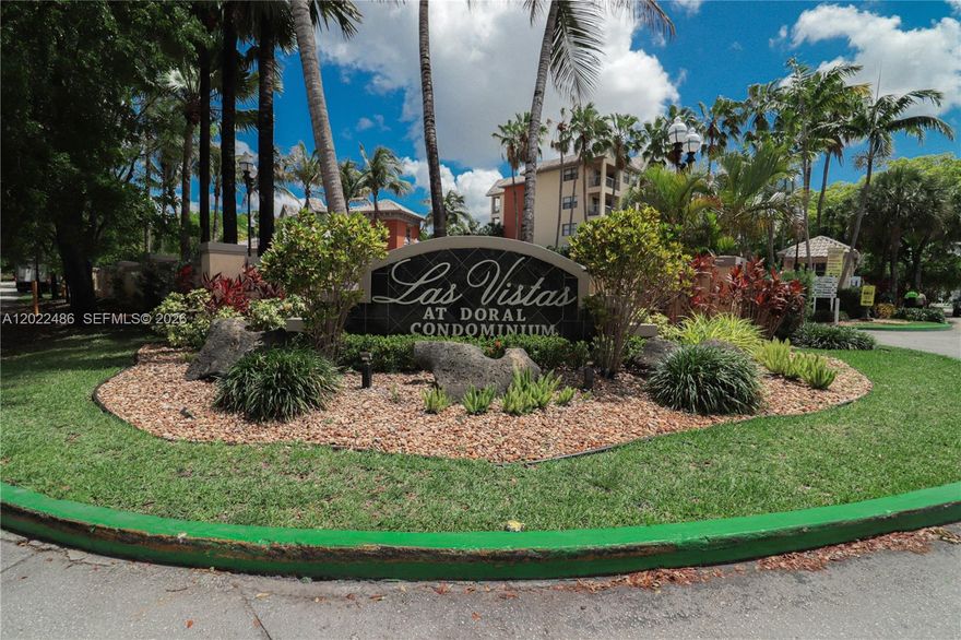 Beautiful 1 Bed / 1 Bath condo in the heart of Downtown Doral! Spacious layout featuring an ample bedroom, large walk-in closet, private balcony, and washer & dryer inside the unit. Located in a gated community with 24-hour security patrol and great amenities including swimming pool, fitness center, tennis courts, and clubhouse. Excellent investment opportunity. THE Unit is currently rented until July 2026. Prime location near restaurants, shopping, major highways, and top-rated A+ schools. Doral is recognized as one of the best cities in Florida for business and growth. Don’t miss this opportunity!
