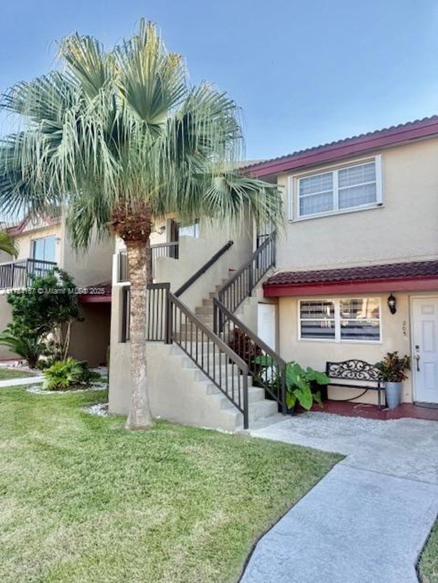 LOCATION, LOCATION , LOCATION!!! Spacious 1bed with 1bath 2nd floor apartment in the demanding area of KENDALL. This unit have some improvements such as a new AC Rheem unit , new electric range and Modern and also new front load Washer and dryer. Bright master bedroom with a full bath , separate vanity area , a very spacious walking closet and balcony .VERY LOW ASSOCIATION FEE.