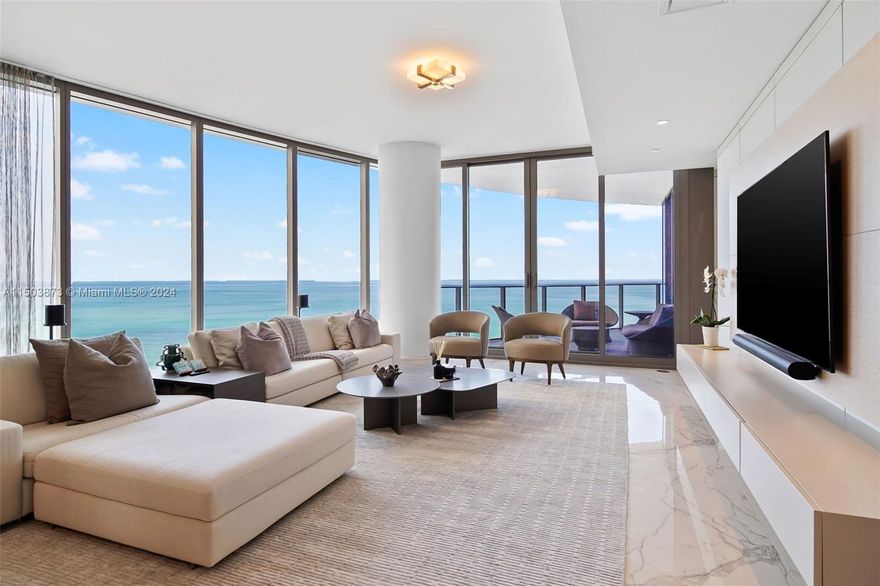 Welcome to the epitome of luxury living at The Ritz Carlton Sunny Isles, where this exquisite flow-through 4-bed & 4.5 bath oceanfront condo in over 3,000 Sq.ft. of living space awaits you.  Perched on the pristine shores of Sunny Isles Beach, this elegant furnished home offers spacious interiors & an open living space w/room for family & friends to relax & unwind. Located just minutes from upscale shopping, fine dining, & cultural attractions & conveniently positioned between Miami & Ft. Lauderdale, making it easy to access both cities & their international airports.
Enjoy 5-star Ritz Carlton services, including concierge, valet, 24-hour security, on-site restaurant, movie theater, wine lounge, spa, fitness center & so much more. Also available furnished for $4,550,000.
