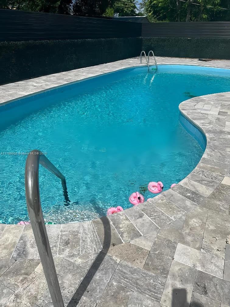 Fully remodeled 4 bedroom 2 bath home with a pool in a rarely available neighborhood minutes from Aventura. This well maintained home has over 2300 square feet and a spacious back and front yard. Tastefully updated with tile throughout, newer bathrooms, modern cabinets, newer appliances and accordion shutters. Exterior has been freshly painted, interior re-piped, new electric panel and water heater. Home is already wired to use a generator for those power outages during hot months. Plenty of storage inside and out. Main bedroom has plenty of closet space with a sitting room perfect for a quiet office.