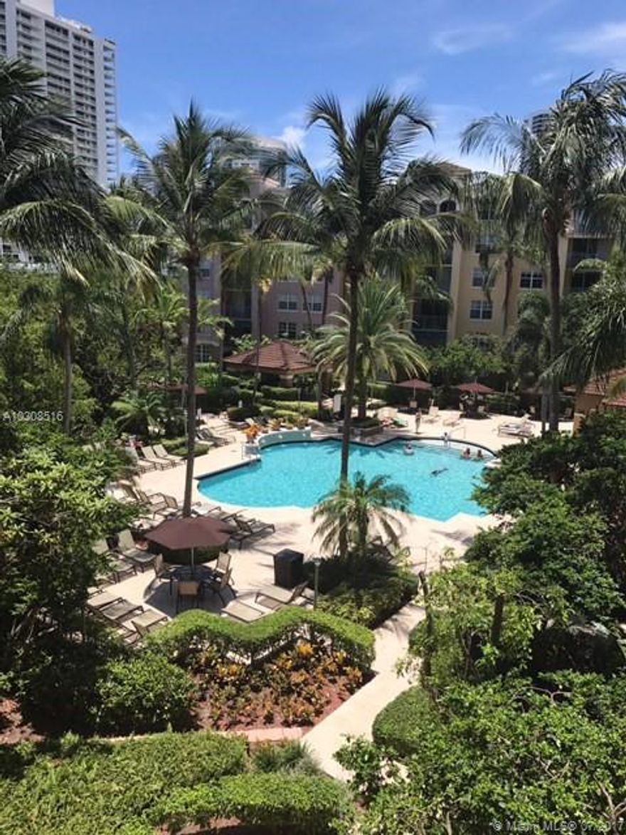 Very light and spacious 3/2 for rent with partial marina/waterview at the Yacht Club. One conveniently located  covered parking space included. Unassigned parking for second car. Lots of closet space. Near Aventura mall, close to the beaches and fitness trail around the Turnberry golf course. Yacht Club has many amenities, including a tropical pool, jacuzzi, gym, kids play area, tennis- and basketball courts and more. Won't last- Available Aug 15th. Easy to show.