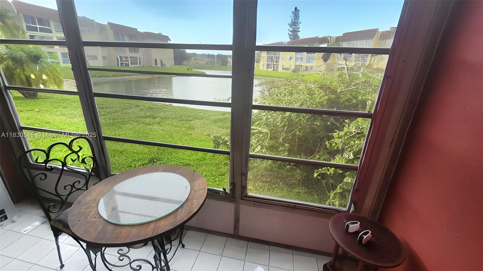 Lovely 1-bedroom, 1-bath condo with peaceful waterview in the sought-after 55+ Sunrise Lakes community. This bright and clean unit offers a spacious living area, a well-equipped kitchen, and a large bedroom with ample closet space. Enjoy morning coffee or evening breezes on your private screened patio overlooking the lake. The community offers pools, clubhouse, fitness center, tennis, shuttle service, and social activities. Conveniently located near shopping, dining, and medical centers. Perfect for year-round living or a relaxing seasonal retreat!