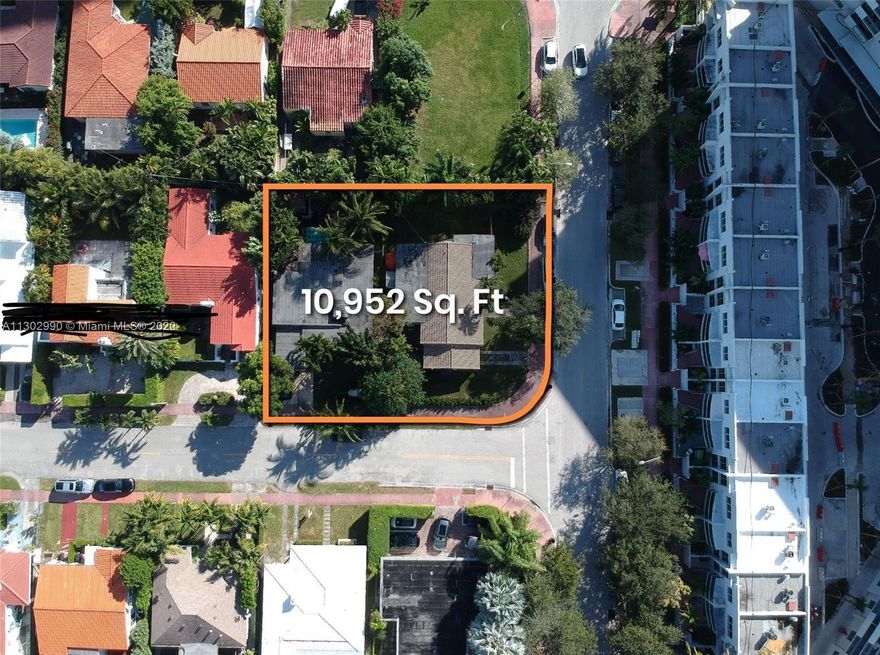Unique opportunity to develop a Boutique Condominium building or multifamily project in the most desirable neighborhood of Miami Beach. Great residential area. Currently the lots have two single family homes, making a corner land of 11,000 Sq.Ft. Houses are rented, generating $5,900 gross inconme.