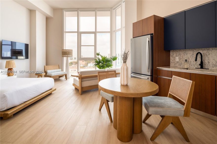 Large Balcony (in select units), Refrigerator, Microwave, Walk In Closet, Garbage Disposal, Washer/Dryer, Floor to Ceiling Windows, High Floor Available, Ocean & City Views Available, Pool Deck, Sauna, Cold Plunges, Resort Style Cabanas, Poolside Grilling Area, Tanning Bay, Park, Skyline Clubhouse & Entertainment Center, Largest Residential Gym featuring, Technogym, Digital Building Access via Flow App, Community Commerce, Private Offices, Co-Working Space, Social, Events, Neighbor Club, Wellness Classes for Body & Mind