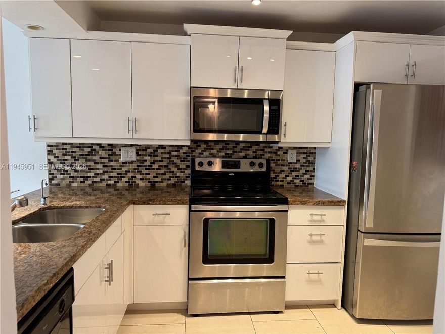 Great 3 bedrooms /2 bath, with 1124 sqft, great layout. Ceramic floors throughout and carpeted bedrooms. Washer/dryer in unit. Nice and calm view to enjoy relaxing at the enclosed balcony, with hurricane shutters. Extra storage. Ownership includes access to private golf course, tennis, excercise room, club house, basketball courts, pools. One parking space assigned and plenty of guest parking. Conveniently located close to mayor haighways, in a top-rated school district. Building has already passed the 40 year inspection and has new roof. No special assessment going on. Building has reserves. Pet friendly. Can not rent first year.