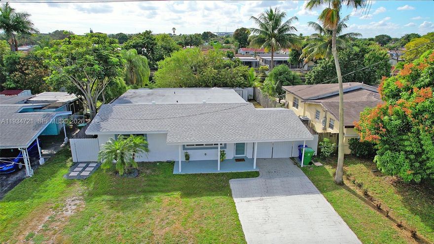 Charming and spacious 4 bedrooms and 2 bathrooms single family home located in Miramar without HOA. Fenced Backyard great for entertaining and cookouts. Large paved driveway . Home has lot of natural light, remodeled kitchen with wood cabinets and stainless steel appliances. Updated bathrooms, tankless electric water heater, and impact widows. Home is located close to Turnpike, Miramar Pkwy, west of 441, Hard Rock Stadium, shopping & restaurants. Welcome home!