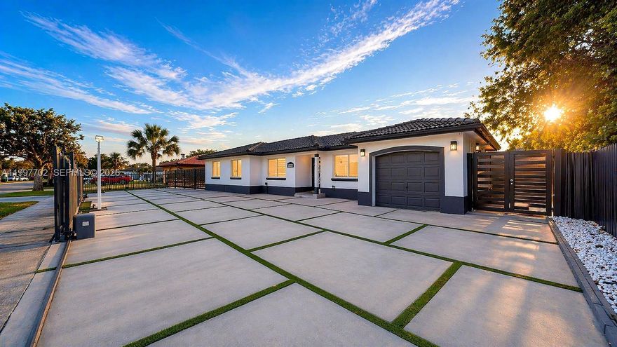 Spectacular 4 bedroom, 3 bath pool home in a very well oriented neighborhood. Recently fully renovated, with an elegant formal dining room and living room, resort style saltwater & heated swimming pool salted. Situated on a 12,000Sq ft Lot with a new outdoor gas kitchen, master bedroom suite with direct access to the pool/patio area. A/C unit two years old, new tankless and new stainless-steel appliances Shed for tools and pool stuff and cameras included. Huge parking to have truck or RV. Impact windows throughout the home. It won't last!!!!!!.