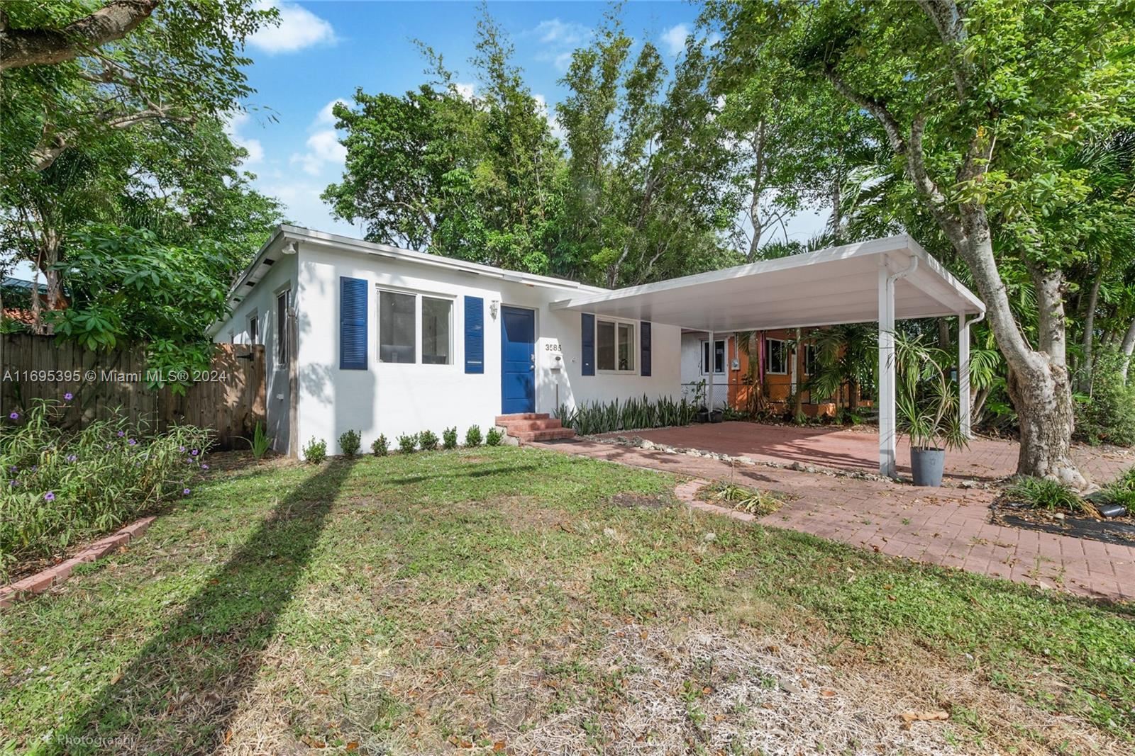 Fabulously located 3 bedroom home walking distance to all that Coconut Grove has to offer; parks, restaurants and shopping! This home offers an office/den (not included in bedroom count!), updated kitchen and bathroom, outdoor dining area, turfed bay garden and bike storage. All three bedrooms have generous size closets, especially the primary offering a built in walk in closet.