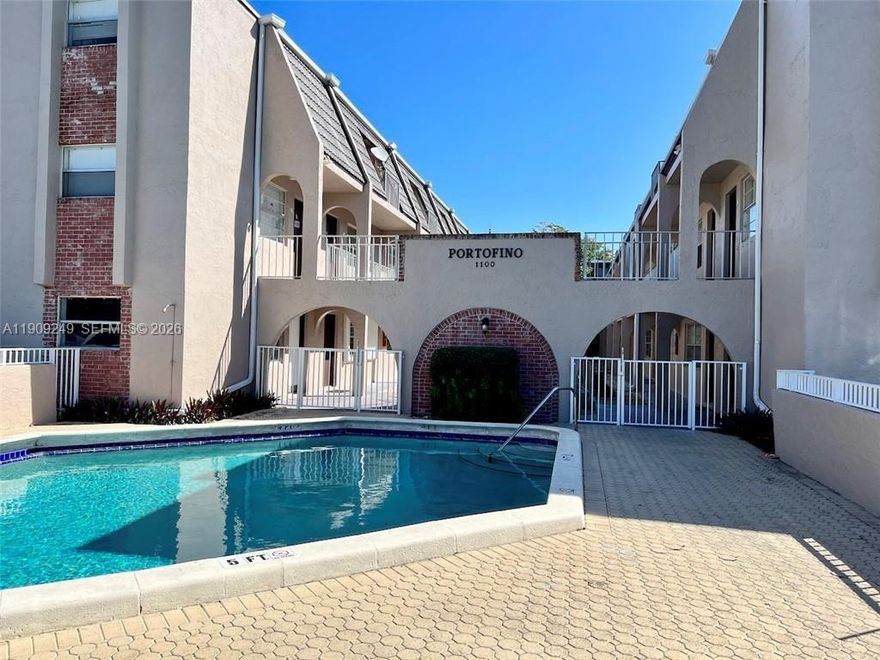Calling all investors!!! Attention Investors, opportunity to own a unit at the Porto Fino community in Deerfield Beach, in one of the quietest and highly maintained communities, all milestone inspections and reserves study requirements completeded, new roof 2018 with 20 year warranty, just with the best restaurants and beach places, outstanding neighborhood. 1 bd-1 bath, first floor corner unit, community pool, just walking distance from shopping center, renovated kitchen, freshly painted throughout, fully renovated bathroom, tile floor throughout unit, Tenant Occupied until June 30th, '26 paying, $1,625 monthly, renewable, best tenant, must see!!!! Very easy to show, please contact Listing Agent.