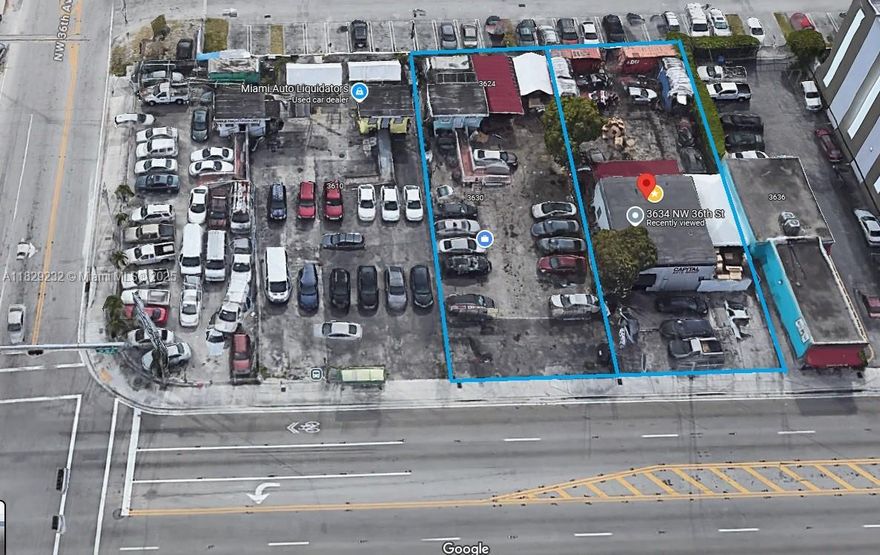 Prime Commercial Lot with Operating Car Dealership on Busy 36th St – 6,750 SF
Price: $1,300,000 (OWNER FINANCING)
Address: 3634 NW 36th St, Miami, FL 33142
Lot Size: 6,750 sq ft
Current Use: Active Car Dealership
Description:
Exceptional commercial opportunity in the heart of Miami on bustling NW 36th Street. This 6,750 sq ft lot is currently home to a fully operating car dealership. Ideal for investors, developers, or business owners seeking immediate income.
Option to purchase adjacent lot for a combined total of 13,500 sq ft. Combined purchase price: $2,500,000.
This property is available for individual purchase or as part of a combined sale with the neighboring commercial lot (MLS #[11829568]). Both lots total 13,500 sq ft with dual business licenses.