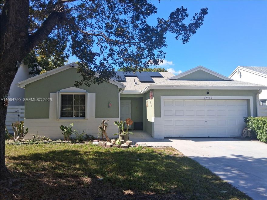 INVESTORS OPPORTUNITY IN COUNTRYWALK, THIS PROPERTY HAS A LOT OF PETENTIALS.
GREAT OPPORTUNITY TO OWN THIS BEAUTIFUL PROPERTY IN THE VERY SOUGHT-AFTER NEIGHBORHOOD CALLED THE COUNTRYWALK.
THIS PROPERTY FEATURES, 3 BEDROOMS AND 2 BATHROOMS, EXCLUDING A TWO CAR-GARAGE THAT WAS CONVERTED INTO ANOTHER BEDROOM WHICH CAN EASILY BE CONVERTED BACK  INTO A TWO CAR-GARAGE, CERAMIC TILE, CENTRAL A/C, A LEASED SOLAR PANEL SYSTEM THAT WAS INSTALLED IN 2023 FOR 25 YEARS WILL BE PAID OFF AND TRANSFERRED TO THE NEW OWNER AT CLOSING. COME AND LIVE WITHOUT PAYING ELECTRICITY FOR AT LEAST 22 YEARS.
THE LISTING IS CENTRALLY LOCATED WITH WALKING DISTANCE TO THE SUPERMARKET, SHOPPING CENTER, HOSPITAL, THE HIGHWAYS, SOUTH DIXIE HIGHWAY, RESTAURANTS AND A LOT MORE.
BRING YOUR QUALIFIED BUYER AND SELL IT. COME AND TRANSFORM THIS PROPERTY WITH SOME (TLC) TENDER LOVING CARE.