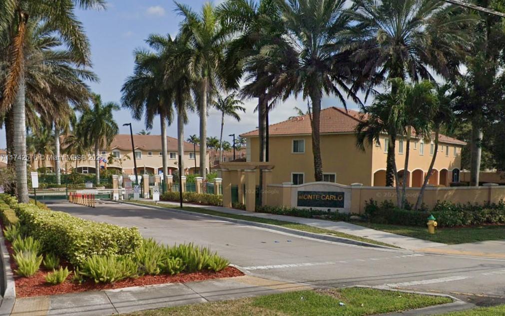 Welcome to this beautiful 3-bedroom, 2.5-bath, 1 car garage townhome nestled in a small, peaceful community of Monte Carlo. This inviting home features an open-concept living and dining area, a modern kitchen with stainless steel appliances, a spacious primary suite with a private bath and huge closet, secondary rooms have jack n jill bathroom. Home has ample linen closets and storage under staircase. Enjoy low-maintenance living in this gated community with playground for the little ones and pool for the hot sunny South Florida days. Driveway can accommodate 4 vehicles. Don't miss this opportunity to own a stunning townhome in a sought-after location!