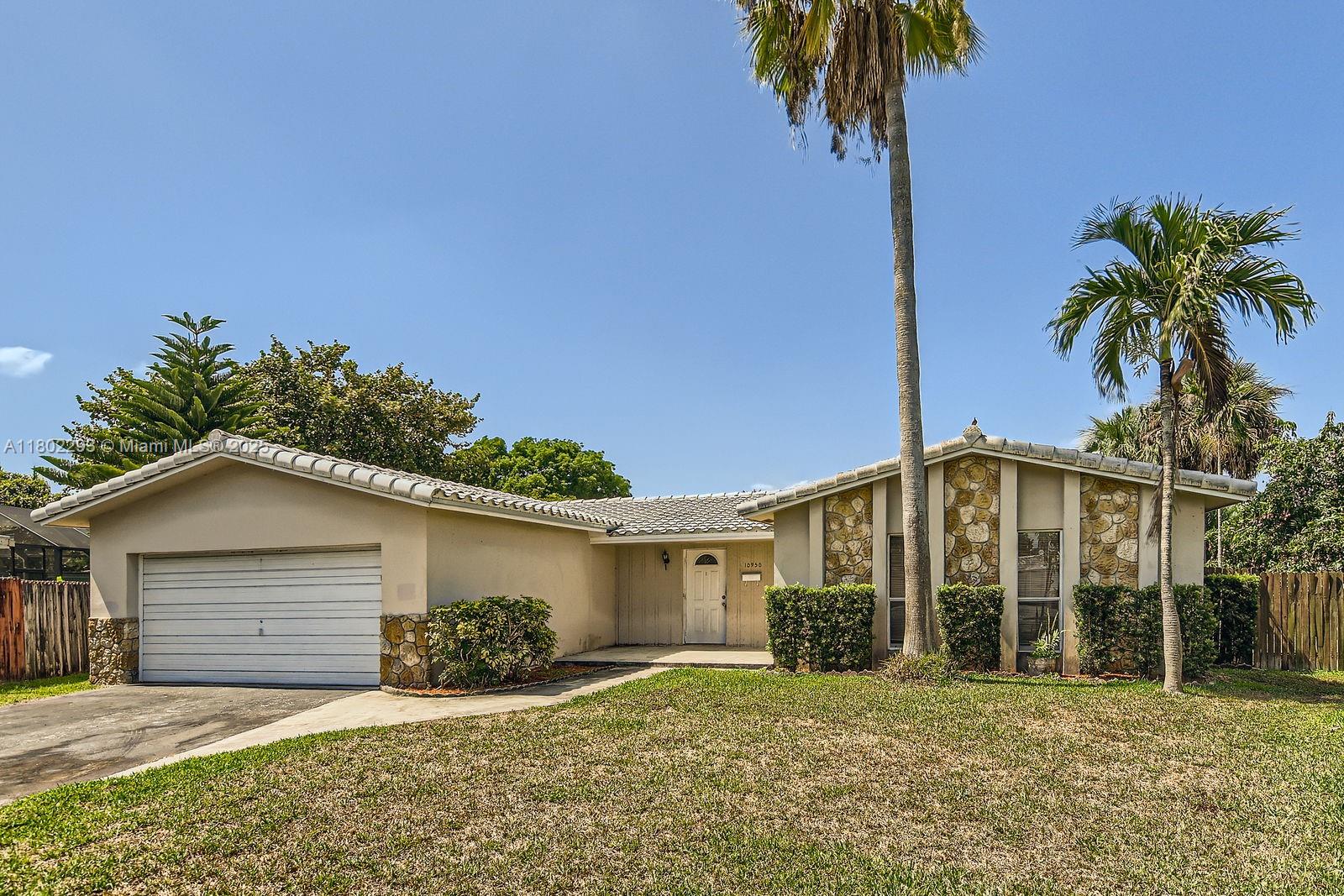 Property for Sale at 10950 Nw 38th Ct, Coral Springs, Broward County, Florida - Bedrooms: 3 
Bathrooms: 2  - $655,000