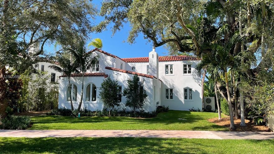 One of a kind historic mediterranean revival style home in Coral Gables Italian Village. Fully renovated and expanded to include 4 bedrooms, 4.5 baths, new living spaces, new pool, and new BBQ/summer kitchen. The new additions are all new construction and seamlessly blend with the existing historical structure. More modern floor-to-ceiling glass french doors open the living room to a large backyard for enjoying the outdoors. Restored by RG Architecture Group and Rey De Castro Studio the home is a beautiful historical landmark offering all the modern comforts and security of new construction. High-end Italian kitchen by Italkraft, hurricane impact windows, beautifully remodeled interiors throughout, all new electrical, plumbing and AC systems. Historic property also pays less taxes.