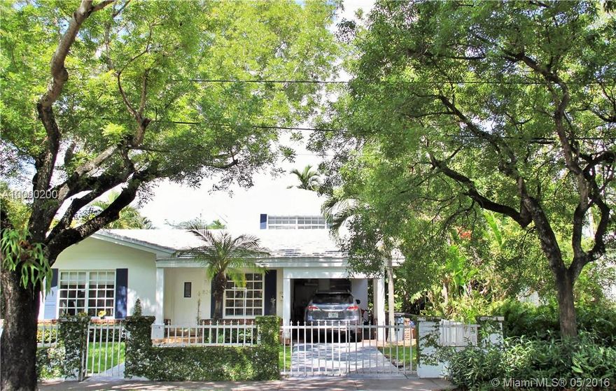 Located on a dreamy tree-lined street in Coral Gables, this charming 1966 residence offers 3BR/ 2 BA, surrounded by lush landscaping, flooded with natural light and a nice floor plan. It is nestled one block from prestigious Granada Boulevard in the north Gables and short distance to restaurants, art galleries, shops and A+ schools. You have found your secret paradise!