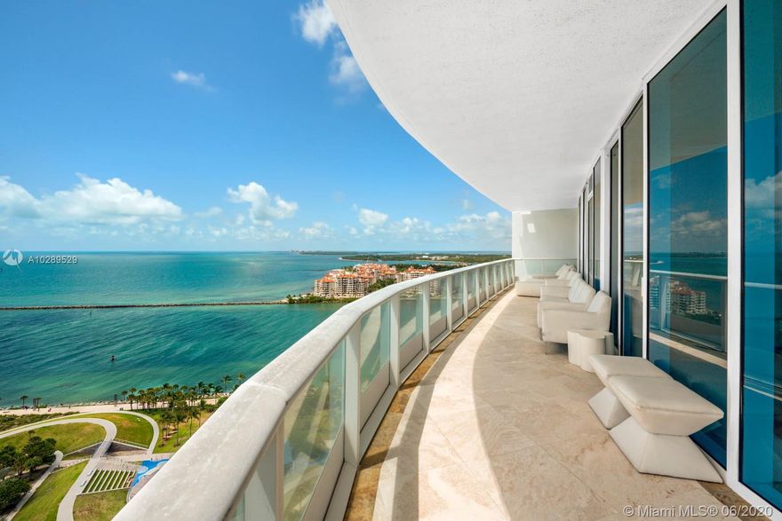 The luxury of privacy in the best line at Continuum with endless Ocean Views from its privileged South East position.This modified 05-line is a 3 bed/4.5 bath residence featuring 2847 SqFt of interior living space plus 713 SqFt of outdoor terrace offering unobstructed views of the Atlantic Ocean, Government Cut and Fisher Island. Residence features private elevators, 10 ft ceilings, an open kitchen, three walk in closets in the master suite, laundry room and two assigned parking spaces. Enjoy 12 acres of luxury resort-style amenities second to none including beach club, the Sporting Club fitness center and spa, 2 lagoon pools, lap pool, restaurant and 3 tennis courts. Welcome to your private resort in paradise!
