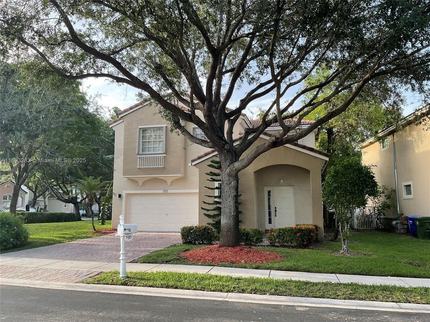 Large Corner lot home with room to roam, located in a resort style community. 3/2.5 Home with large screened back patio and pretty canal views, great entertainment space. Upgraded kitchen with some Stainless appliances, wood cabinets and granite countertops. Ceramic tile downstairs with laminate flooring upstairs. Laundry is also conveniently found on the second floor!! No worries with Accordion hurricane shutters throughout the second floor, brick paver driveway.
Community has a state-of-the-art club house w/ 2 tennis courts and a kids play area. ** Maintenance includes cable, alarm monitoring,sprinklers, & lawn maintenance. Motivated Seller will consider giving Buyer closing concessions or credit (with strong offer)