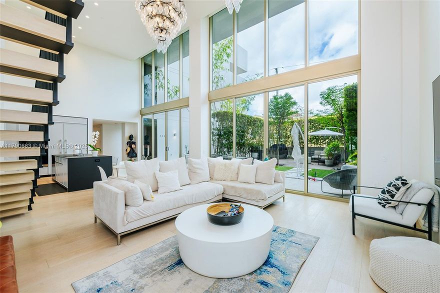 Freshly painted, new floors and counters—feels completely new. Just bring your toothbrush and clothes to this SoFi townhome like no other. Furnished, including internet and electricity. 3 bed 3.5 bath plus loft combines luxury condo living with the feel and privacy of a single family home. Unique and rare South Beach residence by renowned designer Thomas Juul-Hansen. Private entrance welcomes you to an expansive living area offering 19’ ceilings and floor-to-ceiling windows. Surrounding the home is a private 2,220 sq ft floating backyard with lush landscaping and full summer kitchen. Experience hotel-style amenities with 24hr front desk, valet, fitness center, and an incredible 75ft rooftop pool with cabanas. One block from the beach. Text to show, 24hr notice, agent must accompany.