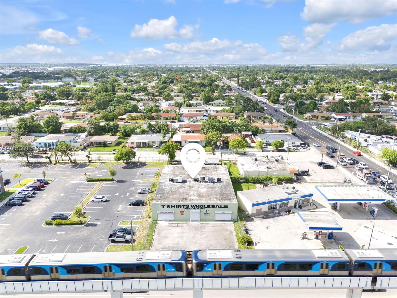 LOCATION, LOCATION, LOCATION RIGHT ON 79th street across from Wal-Mart, Harbor Freight down the street. Northside train across the street.Over 300 new apartments built on the adjacent corner with 45,000 daily traffic count. +/- 7,857 Sq. Ft. Total Building +/- 16,645 Sq. Ft. Lot (Land), Commercial Retail Store Fully Air Conditioned Building 17’ Clear Ceiling Height (10) Front Parking Spaces and (12) more in the rear. Can be divided into (3) 2600 square foot units, or one large over 7800 square foot unit. There are 3 A/C units in case you want to divide. This property is located in the Transit Oriented Zoning District. Near all major highways and Miami International Airport. Area is growing daily!