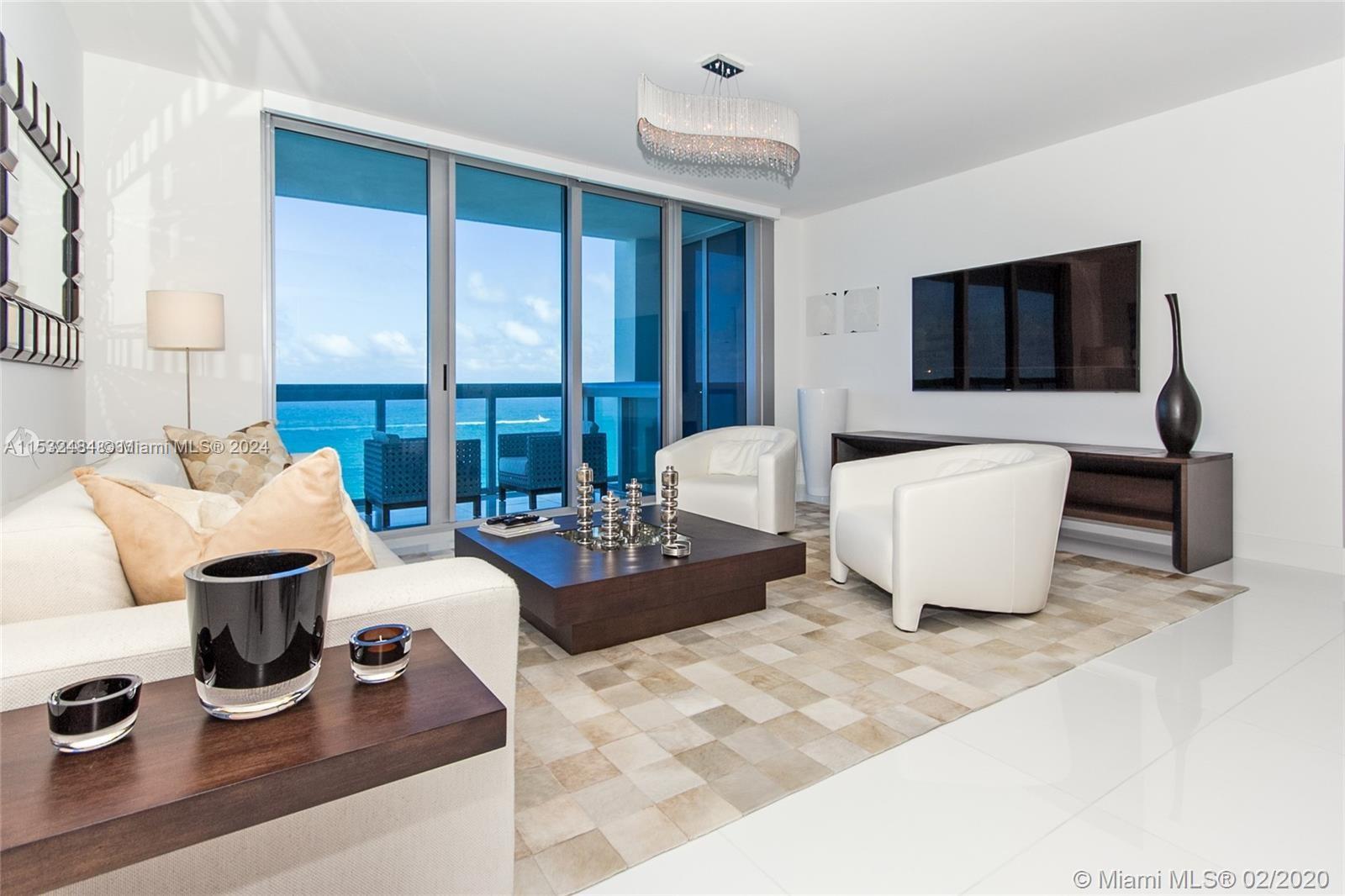 Rental Property at 6899 Collins Ave 2207, Miami Beach, Miami-Dade County, Florida - Bedrooms: 2 
Bathrooms: 3  - $8,900 MO.